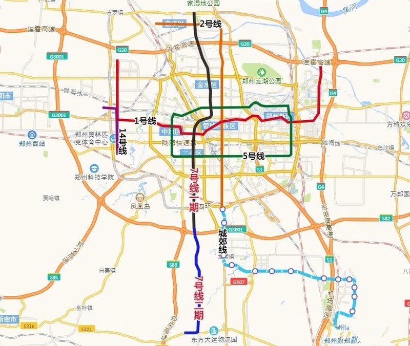 郑州地铁7号线最新线路图详解