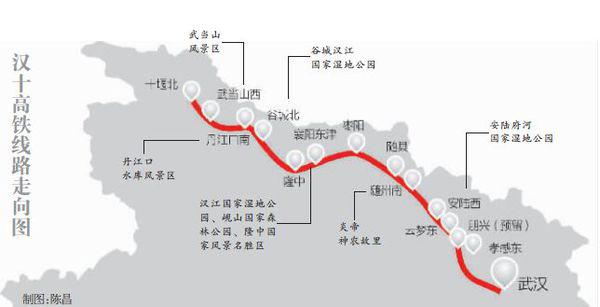 汉十高铁最新路线图，连接历史与未来的交通纽带大揭秘